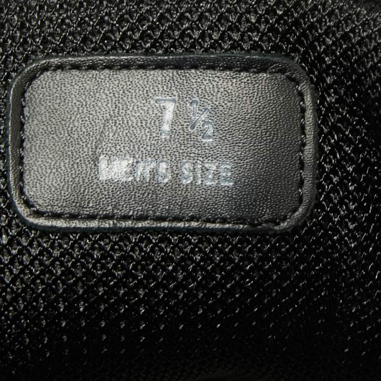 Pre Owned Tod's Black Leather, Nylon and Mesh Low-Top Sneakers Size 41.5