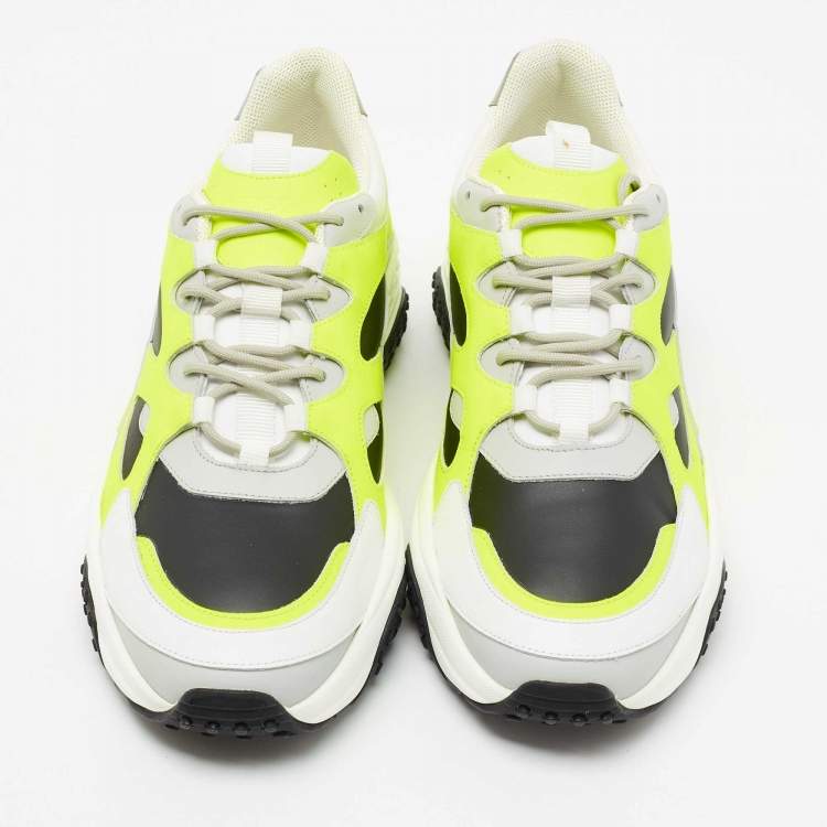 Pre Owned Tod's Tri-Color Leather Active Sporty Sneakers Size 43