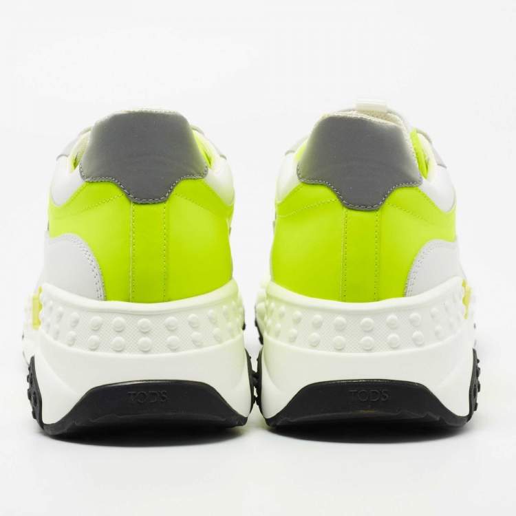 Pre Owned Tod's Tri-Color Leather Active Sporty Sneakers Size 43
