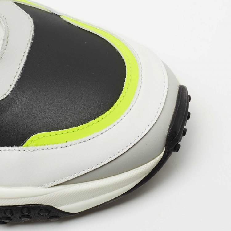 Pre Owned Tod's Tri-Color Leather Active Sporty Sneakers Size 43
