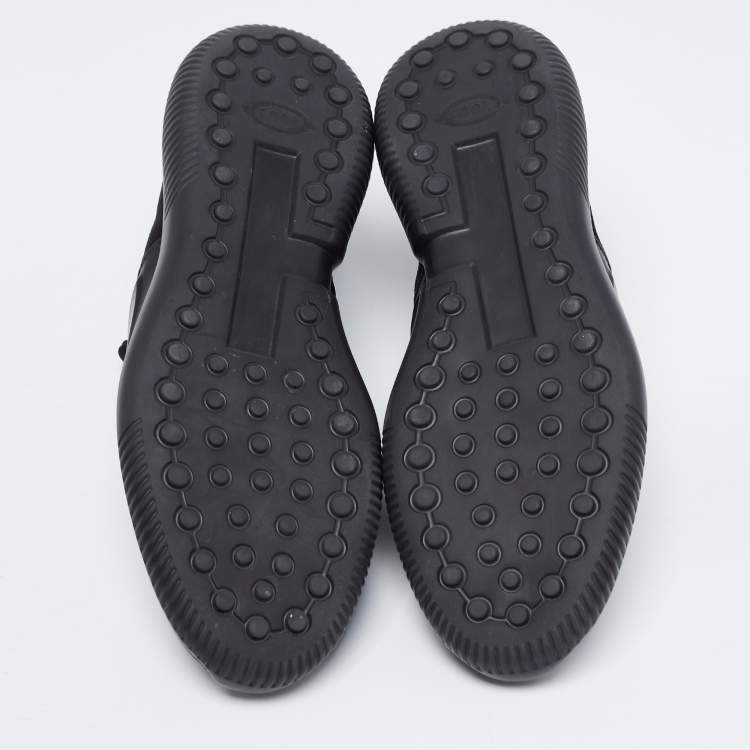 Pre Owned Tod's Black Leather Slip on sneakers Size 41