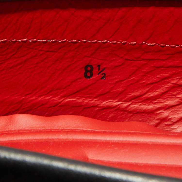 Pre Owned Tod's for Ferrari Red Leather Loafers Size 42.5