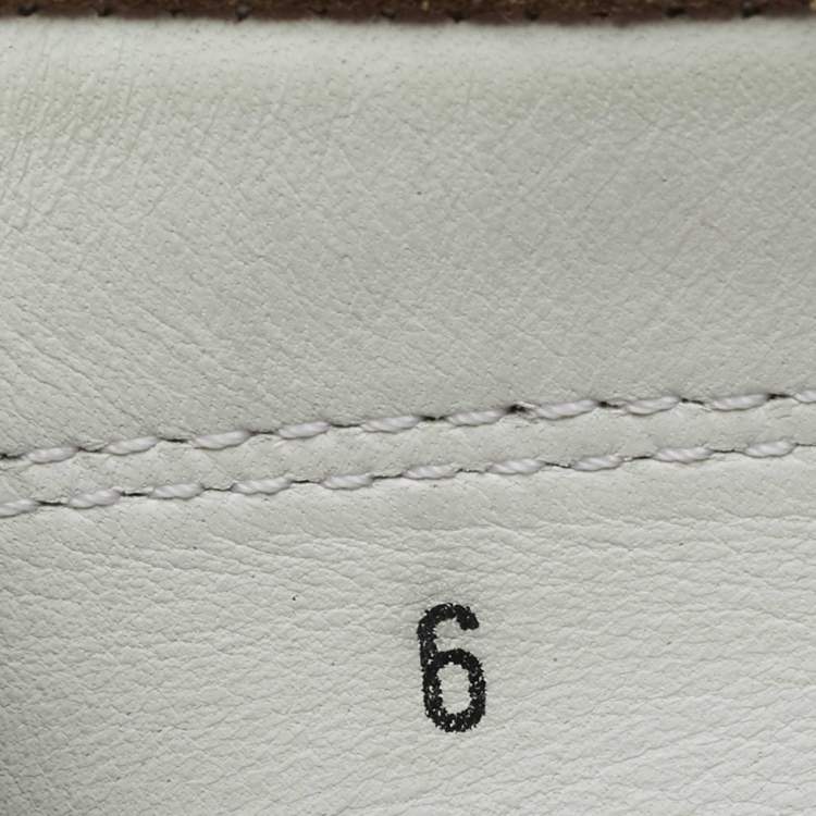 Pre Owned Tod's Brown Suede Logo Print Slip On Loafers Size 39.5 