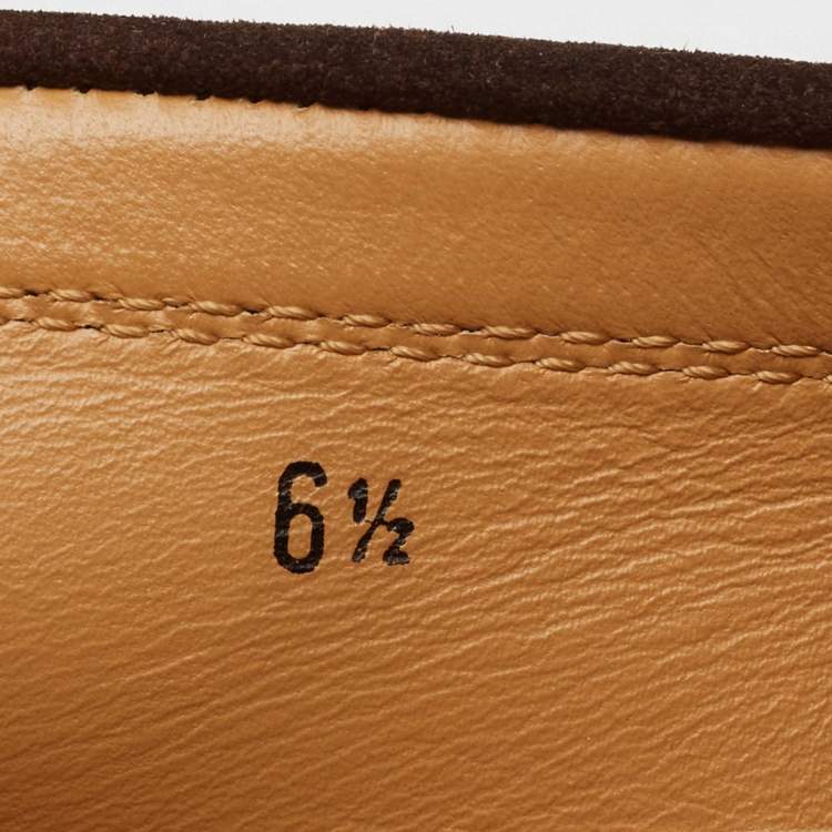 Pre Owned Tod's Brown Suede Slip On Loafers Size 40
