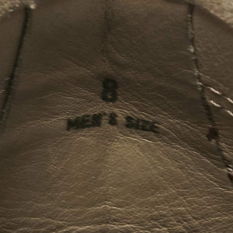 Pre Owned Tod's Grey Suede Gommini Loafers Size 42