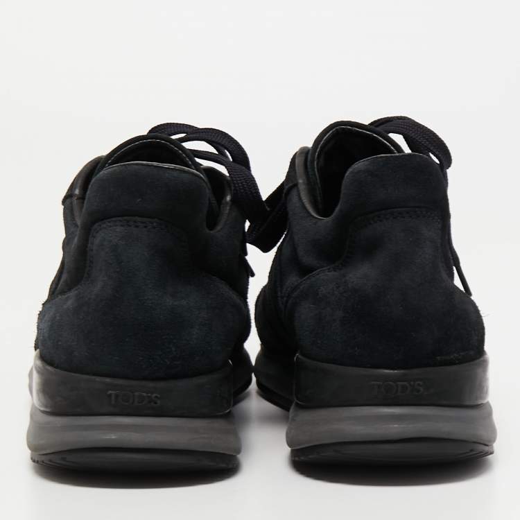 Pre Owned Tod's Black Suede Low Top Sneakers Size 44