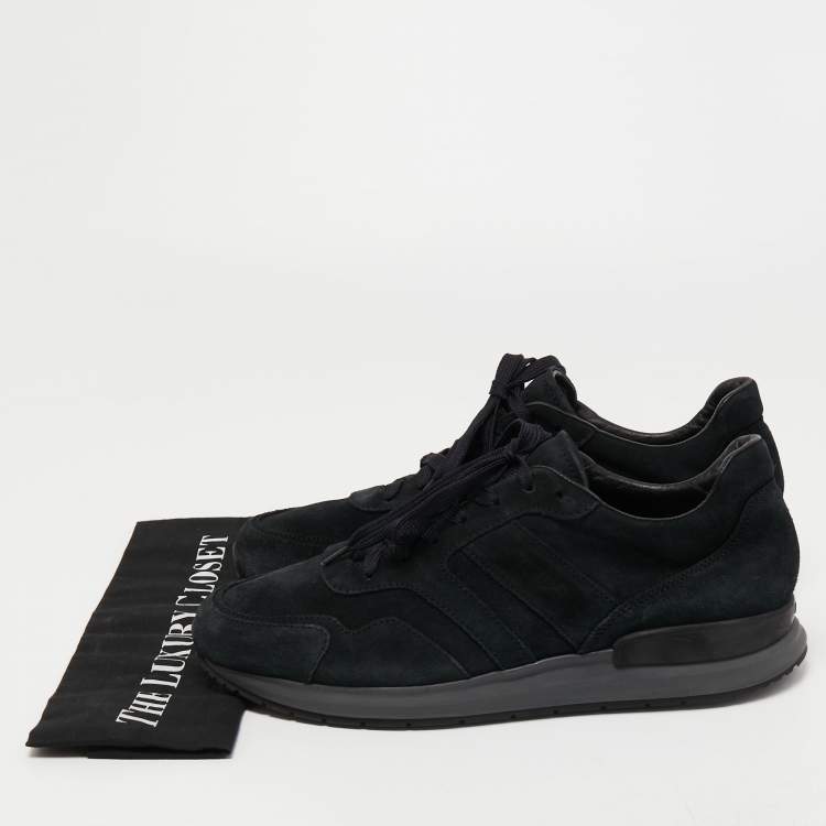 Pre Owned Tod's Black Suede Low Top Sneakers Size 44