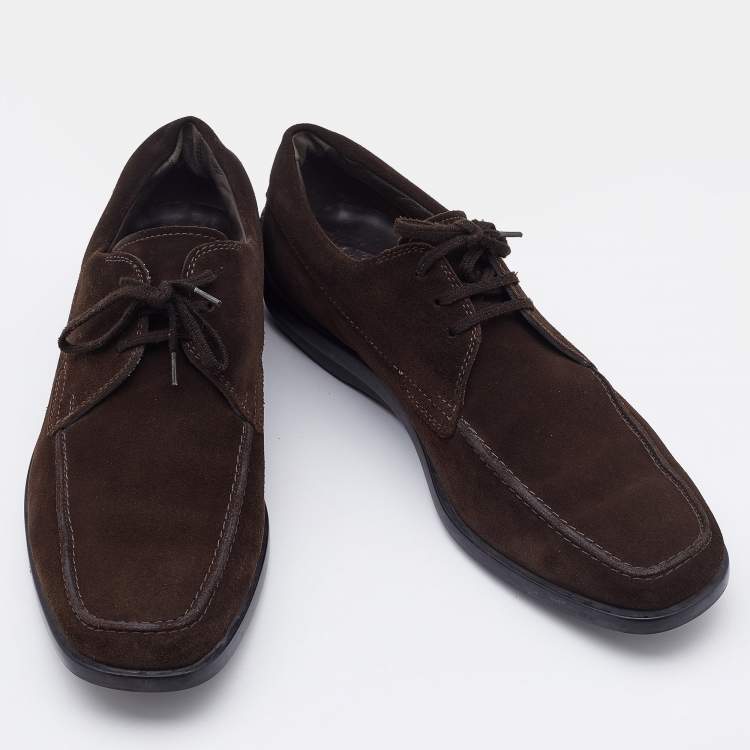 مملوكة مسبقًا Tod's Brown Suede Slip On Loafers Size 41