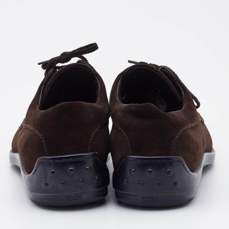 مملوكة مسبقًا Tod's Brown Suede Slip On Loafers Size 41