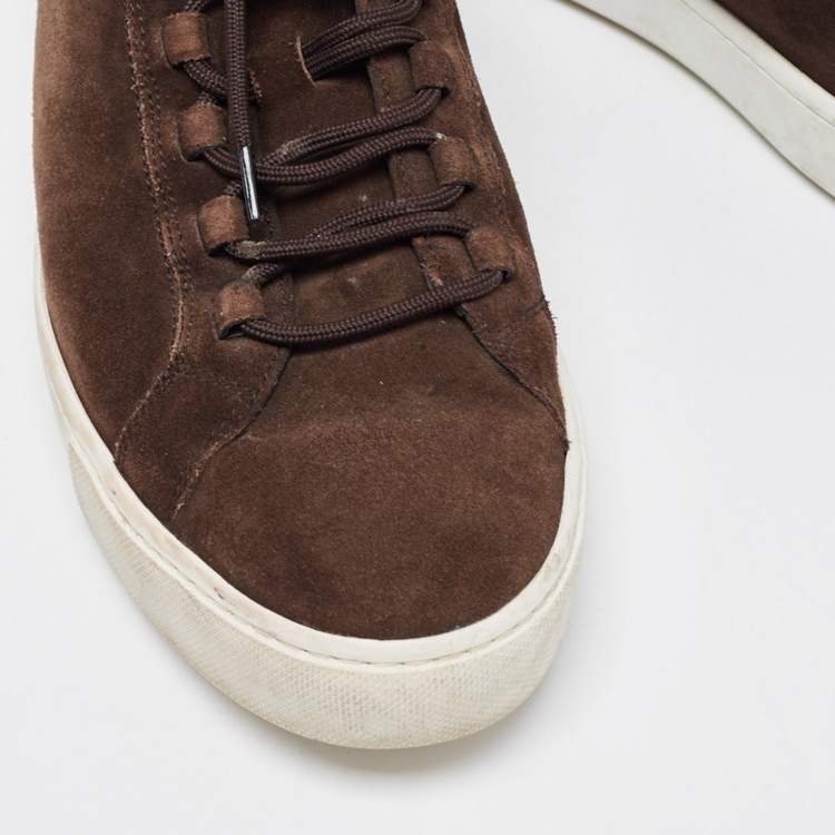 Pre Owned Tod's Brown Suede Low Top Sneakers Size 41