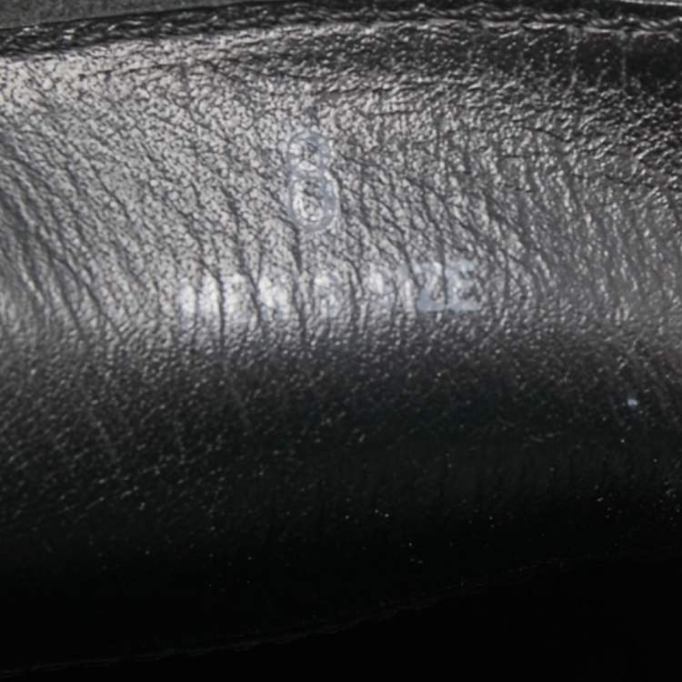 Pre Owned Tod's Black Leather Penny Loafers Size 42