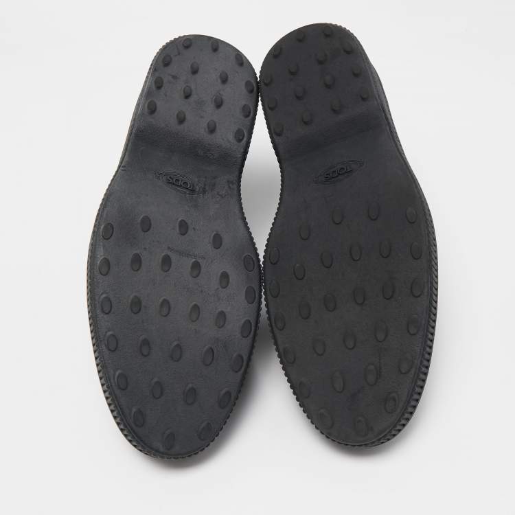 مملوكة مسبقًا Tod's Black Suede  Lace Up Sneakers Size 43