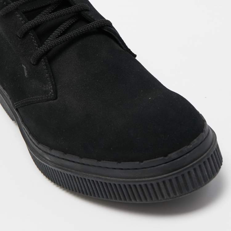 مملوكة مسبقًا Tod's Black Suede  Lace Up Sneakers Size 43