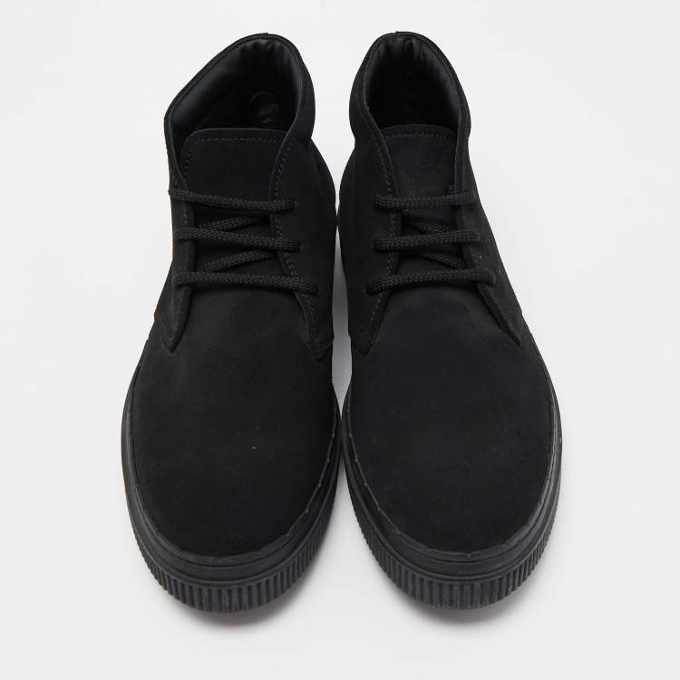 مملوكة مسبقًا Tod's Black Suede  Lace Up Sneakers Size 43