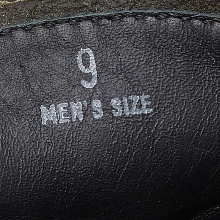 مملوكة مسبقًا Tod's Olive Green Nubuck Leather Bow Loafers Size 43