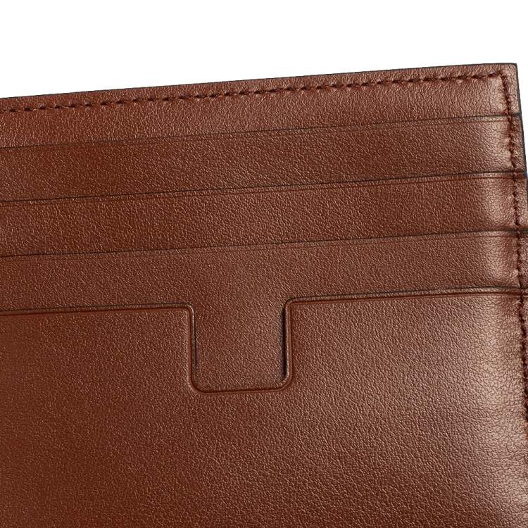 Pre Owned Tom Ford Brown Lizard Money Clip Wallet