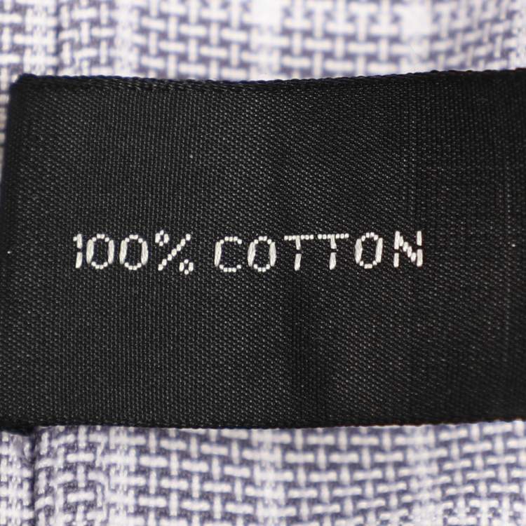 Pre Owned Tom Ford Grey Checkered Cotton Long Sleeve Shirt L