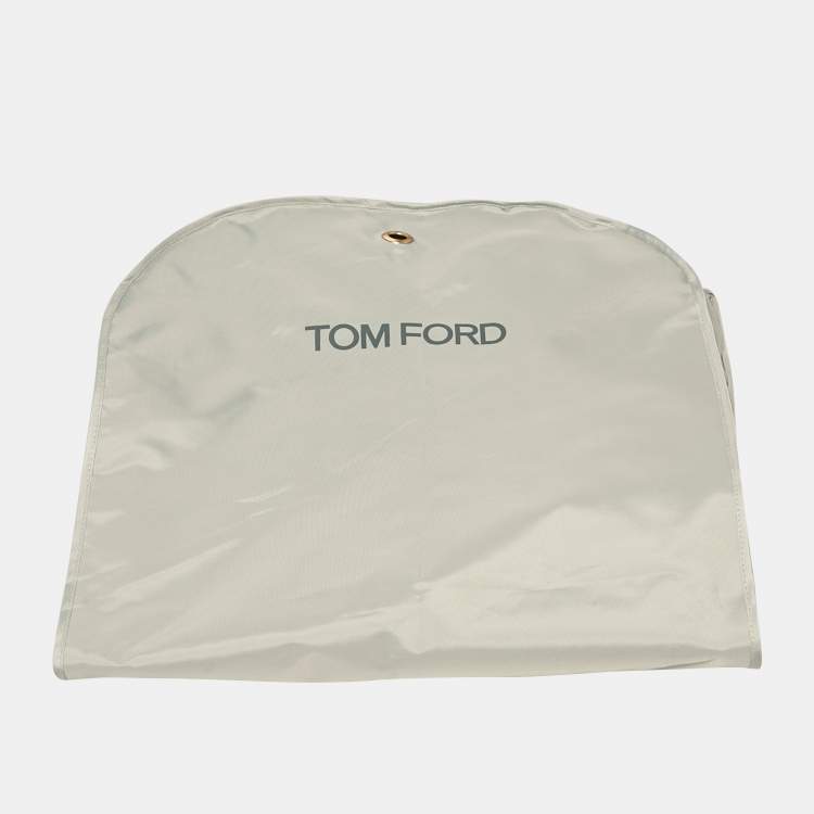 Pre Owned Tom Ford Black Wool Regular Fit Suit L