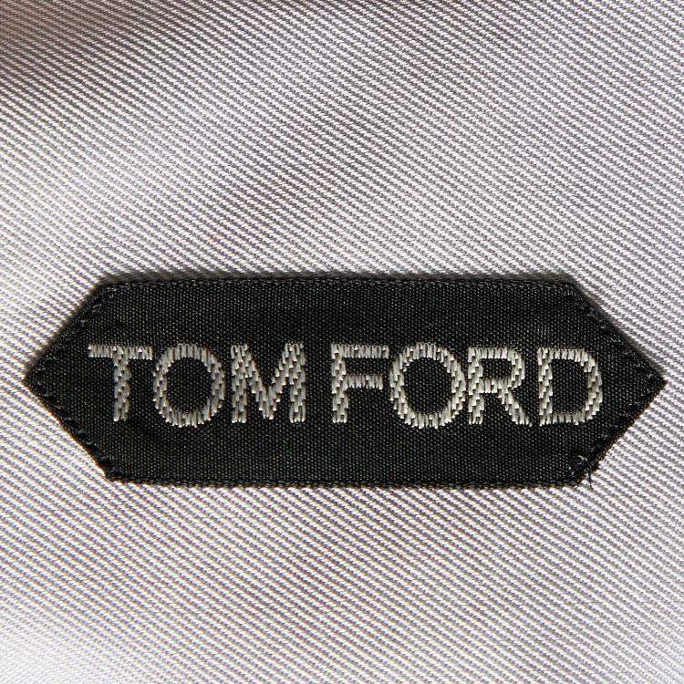 Pre Owned Tom Ford Grey Cotton Long Sleeve Shirt M (EU 39)
