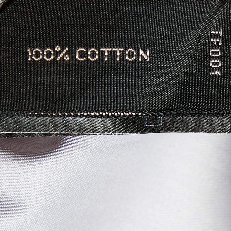 Pre Owned Tom Ford Grey Cotton Long Sleeve Shirt M (EU 39)