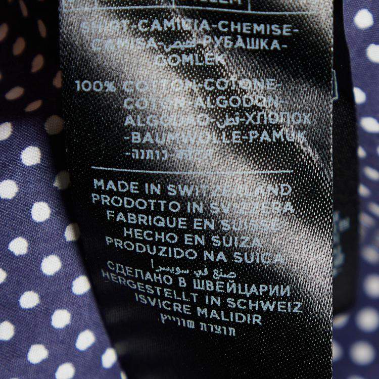 Pre Owned Tom Ford Polka Dot Button Front Shirt 44