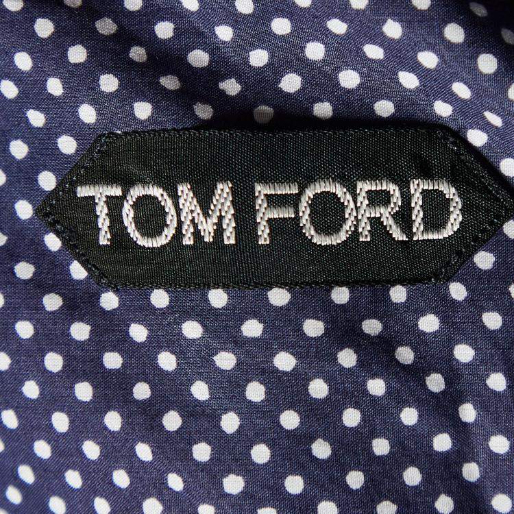 Pre Owned Tom Ford Polka Dot Button Front Shirt 44