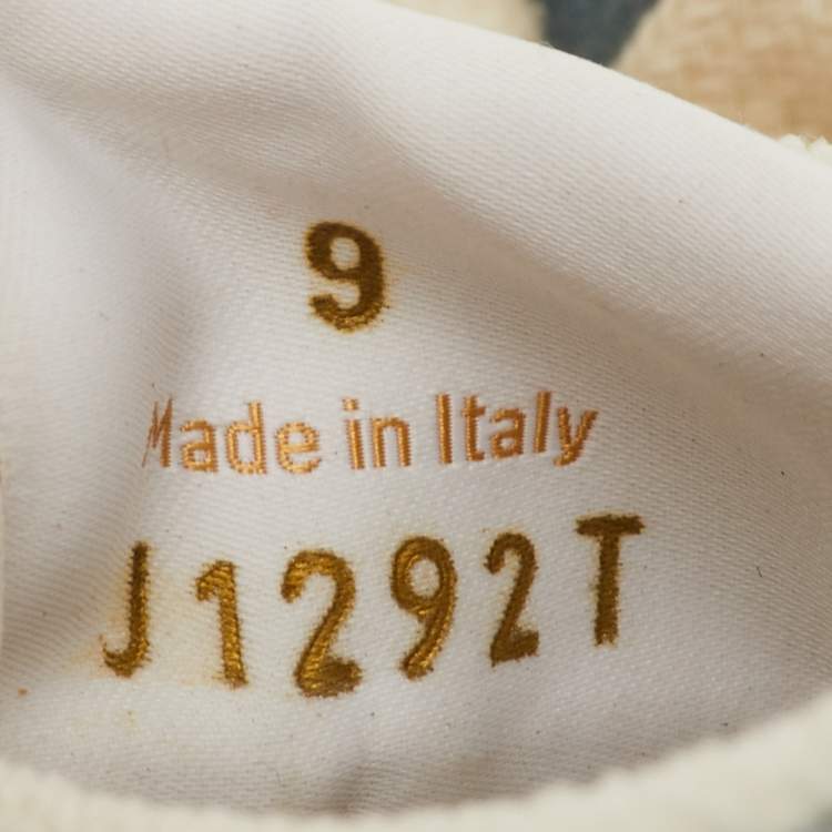 مملوكة مسبقًا Tom Ford James Size 42 Light Blue/Grey Canvas and Suede Low Top Sneakers