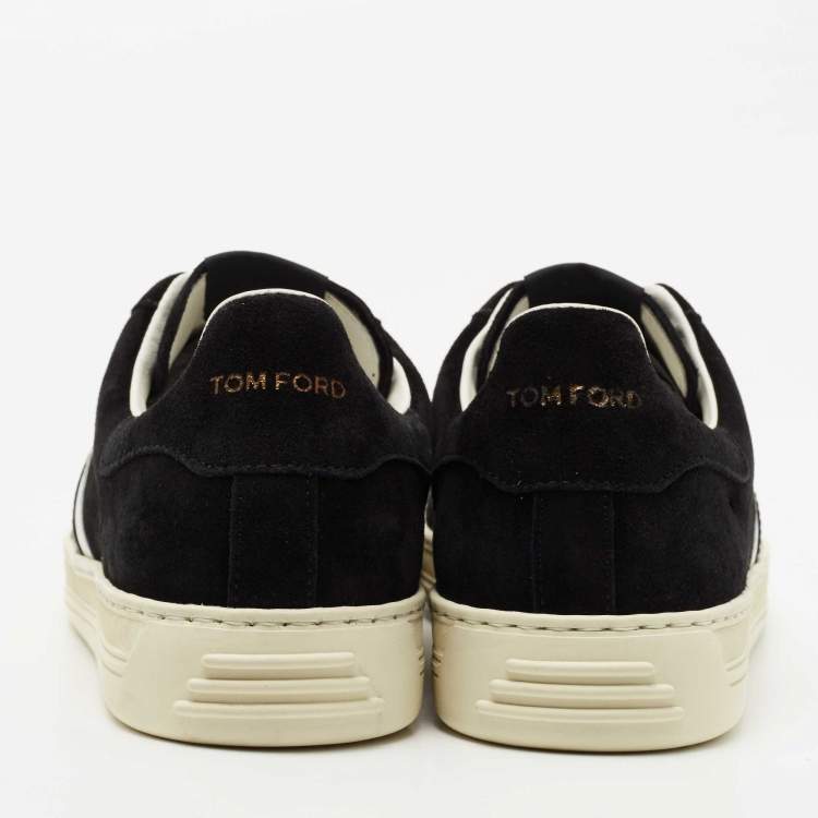 Pre Owned Tom Ford Black Suede Radcliffe Low Top Sneakers Size 41