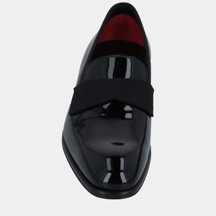 Pre Owned Tom Ford Patent Leather Smoking Slippers Size 42