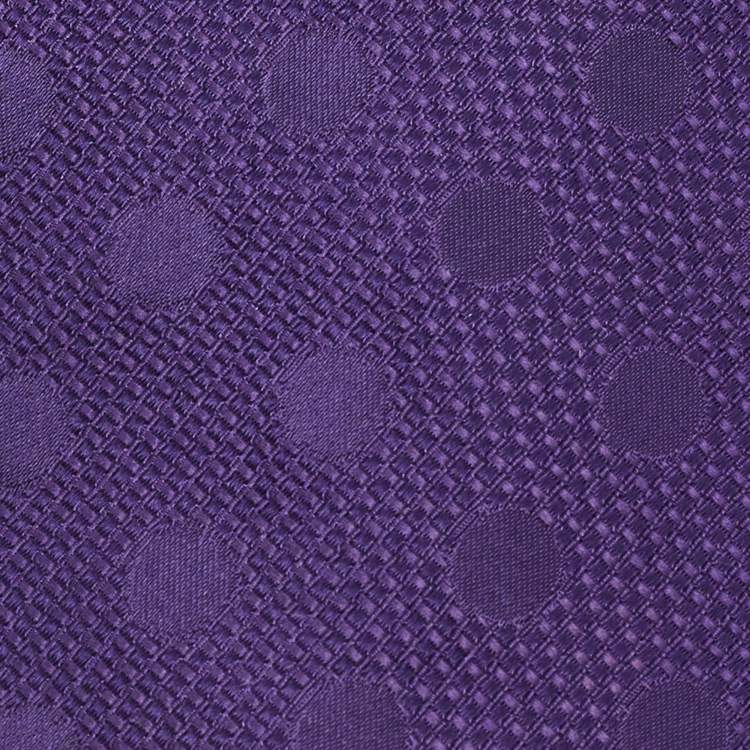 Pre Owned Tom Ford Purple Silk Jacquard Traditional Tie