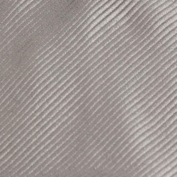 Pre Owned Tom Ford Grey Diagonal Striped Silk Tie 
