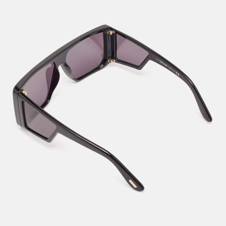 Pre Owned Tom Ford Black TF710 Atticus Shield Sunglasses