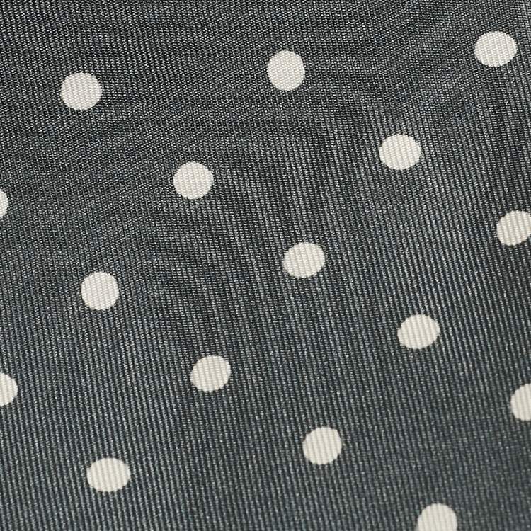 Pre Owned Tom Ford Grey/White Polka Dot Print Silk Tie