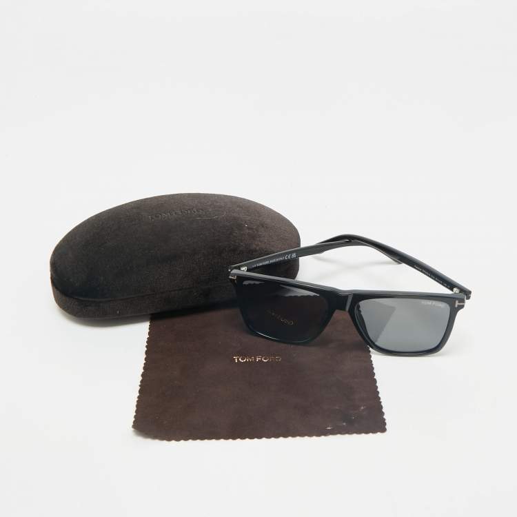 Pre Owned Tom Ford Black Fletcher TF832-N Square Sunglasses