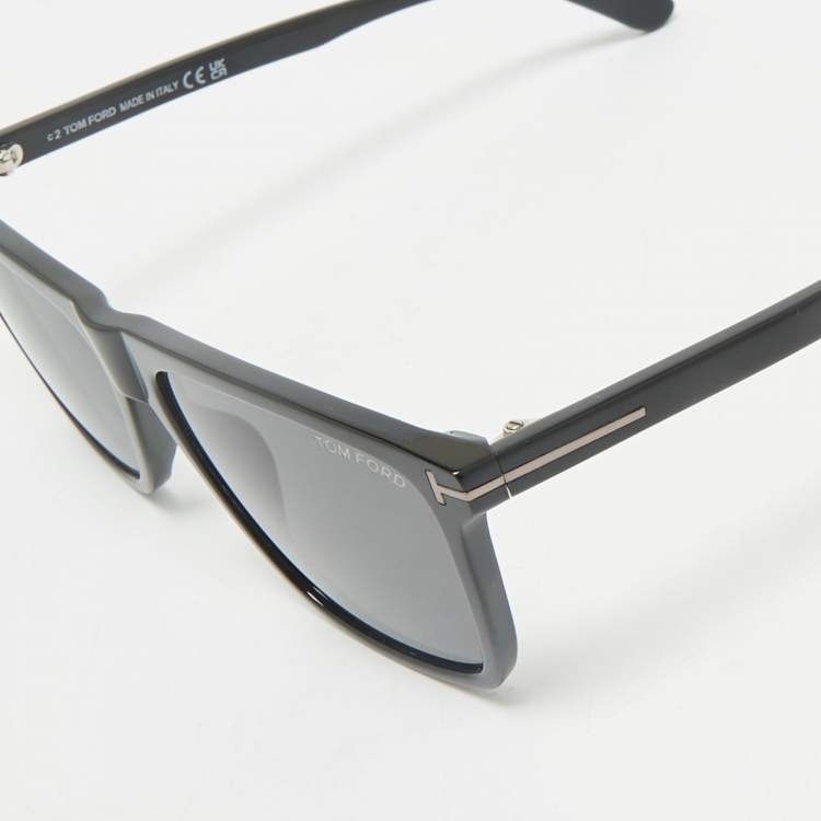 Pre Owned Tom Ford Black Fletcher TF832-N Square Sunglasses