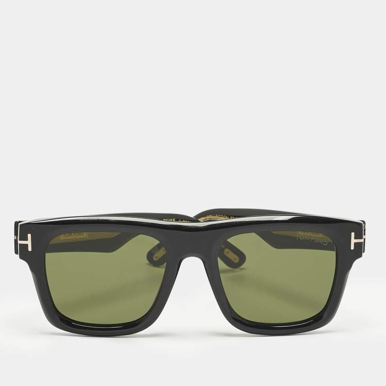 Pre Owned Tom Ford Black TF 1200 Icon Collection Square Sunglasses 