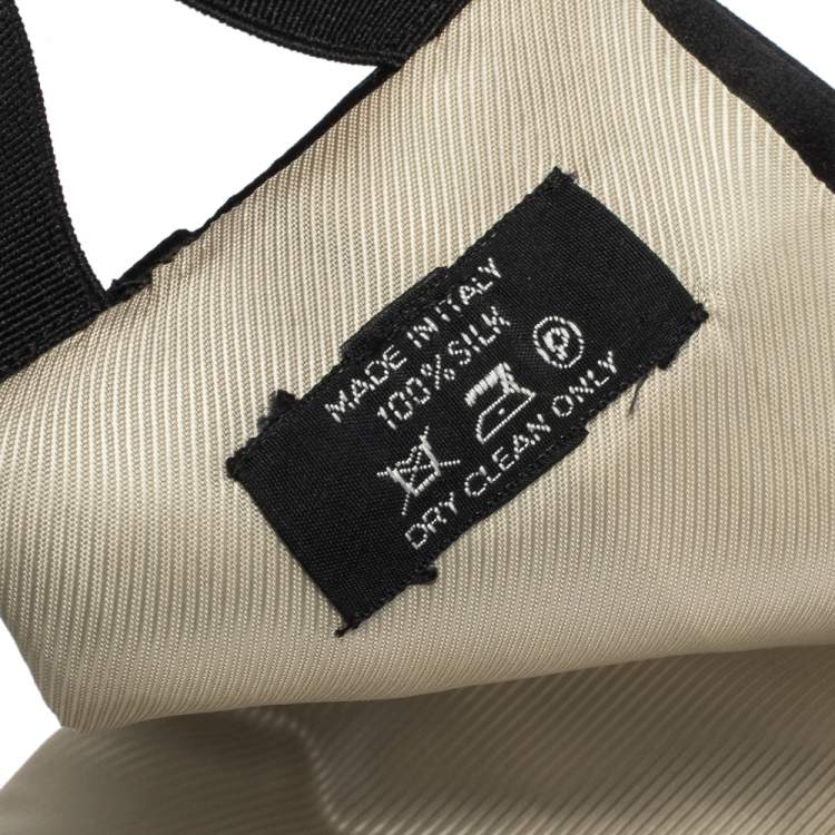 Pre Owned Tom Ford Black Silk Satin Pleated Cummerbund