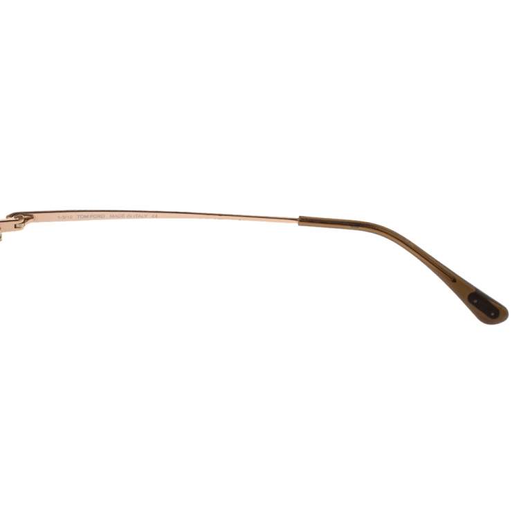 Pre Owned Tom Ford Rose Gold/Brown Gradient William Aviator Sunglasses