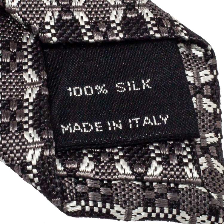 Pre Owned Tom Ford Monochrome Silk Jacquard Classic  Tie 