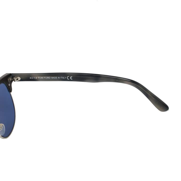 Pre Owned Tom Ford Blue Acetate Laurent Sunglasses