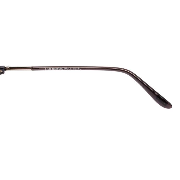 Pre Owned Tom Ford Black Acetate Romane TF149 Gardient Aviator Sunglasses