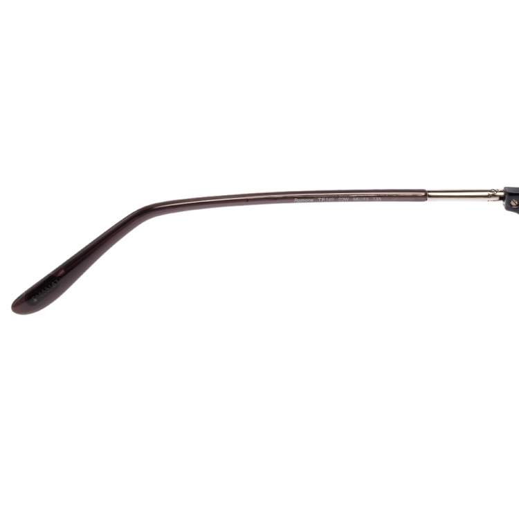 Pre Owned Tom Ford Black Acetate Romane TF149 Gardient Aviator Sunglasses