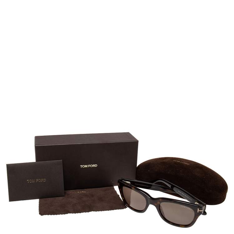 Pre Owned Tom Ford Brown Snowdon Wayfarer Sunglasses