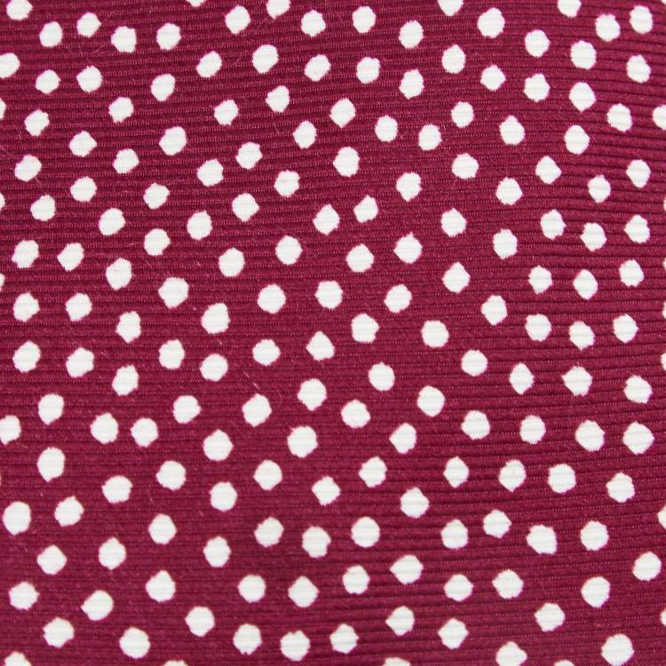 مملوكة مسبقًا Tom Ford Dark Pink Polka Dot Print Silk Tie