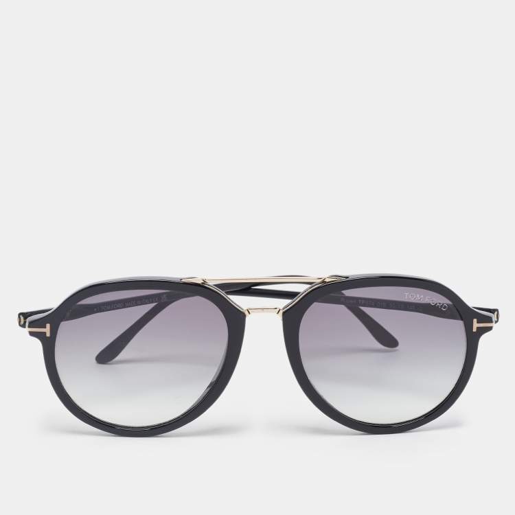 Pre Owned Tom Ford Black Rupert Gradient Sunglasses