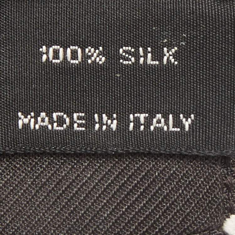 Pre Owned Tom Ford Black Jacquard Silk Tie