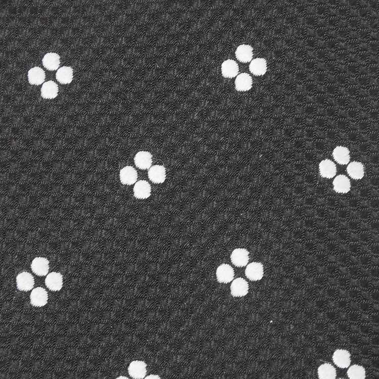 Pre Owned Tom Ford Black Jacquard Silk Tie