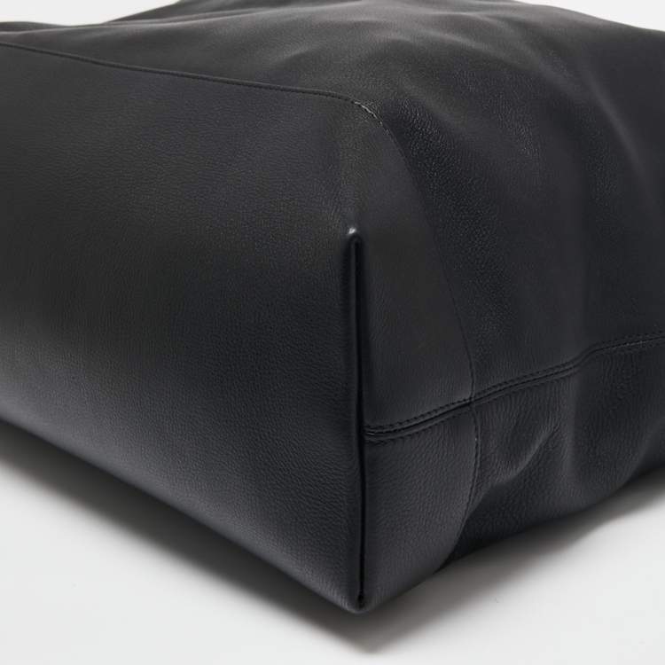 Pre Owned Tom Ford Black Leather Duffel Bag