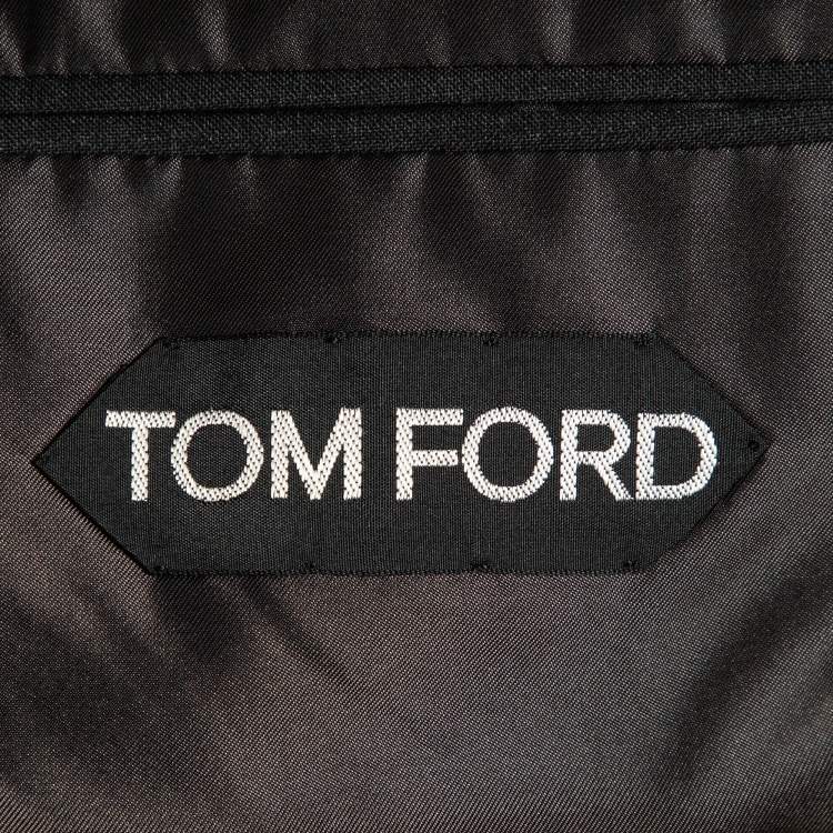 Pre Owned Tom Ford Grey Wool Single Breasted Pants Suit XXXL