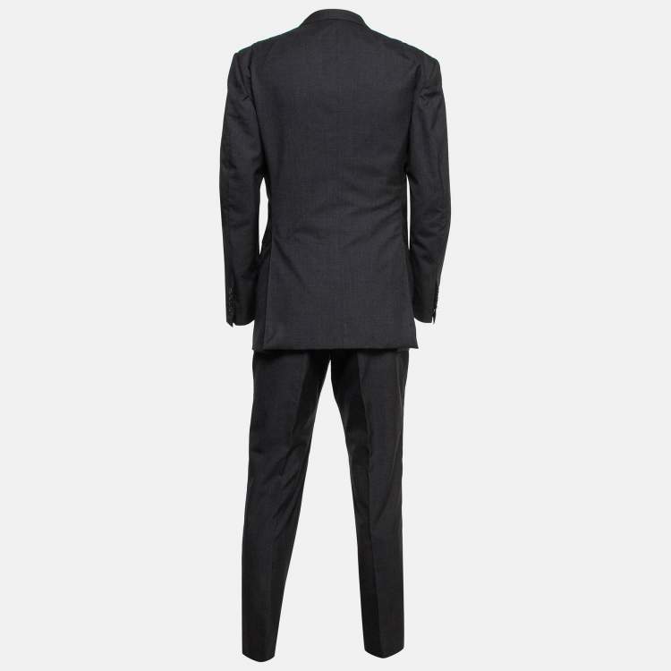 Pre Owned Tom Ford Grey Wool Single Breasted Pants Suit XXXL